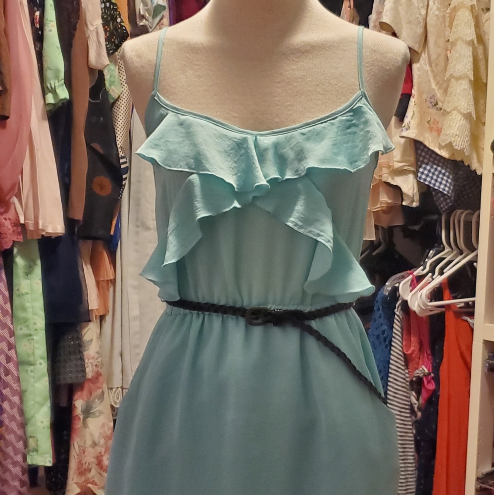 CHARLOTTE RUSSE TURQUOISE DRESS - SIZE SMALL
